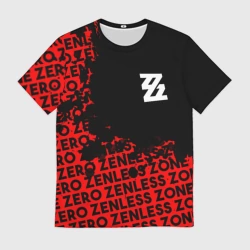 Мужская футболка 3D Zenless Zone Zero капля арт