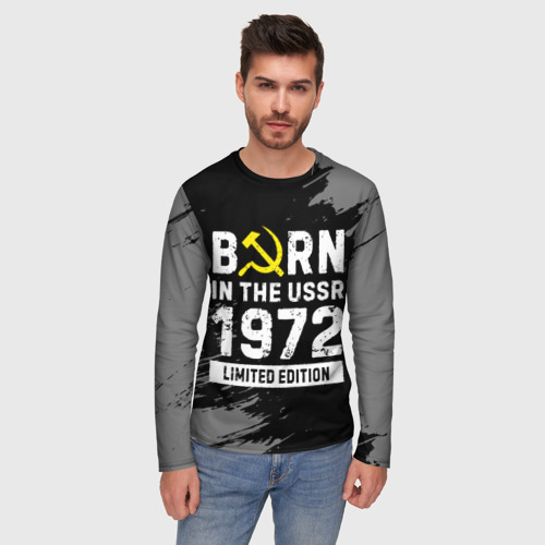 Мужской лонгслив 3D Born In The USSR 1972 year Limited Edition - фото 3