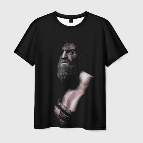 Мужская футболка с принтом Кратос Kratos, вид спереди №1
