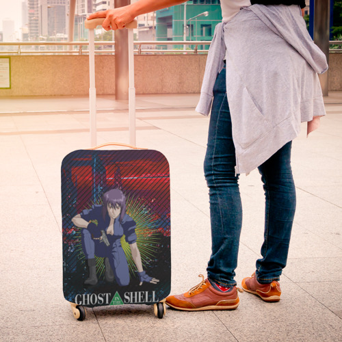 Чехол для чемодана 3D Мотоко Кусанаги - девушка призрак, цвет 3D печать - фото 4