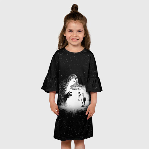 Детское платье 3D с принтом Морра, вид сбоку #3