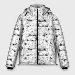 Мужская зимняя куртка 3D Приключение Муми-троллей
