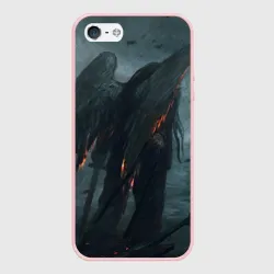 Чехол для iPhone 5/5S матовый Leos Падший Ангел Одиночества