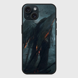 Чехол силиконовый для Apple iPhone 15 матовый Leos Падший Ангел Одиночества