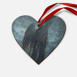 Деревянная игрушка Сердце Leos Падший Ангел Одиночества