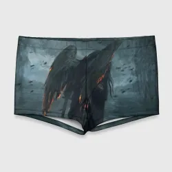 Мужские купальные плавки 3D Leos Падший Ангел Одиночества