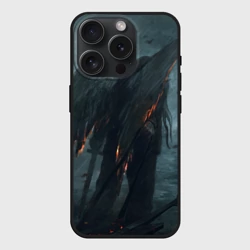 Чехол силиконовый для Apple iPhone 15 Pro матовый Leos Падший Ангел Одиночества