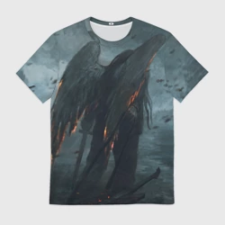 Мужская футболка 3D Leos Падший Ангел Одиночества