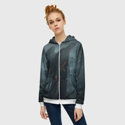 Женская толстовка 3D на молнии Leos Падший Ангел Одиночества - фото 2