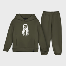 Детский костюм хлопок Oversize Leos Hellscream белые дреды