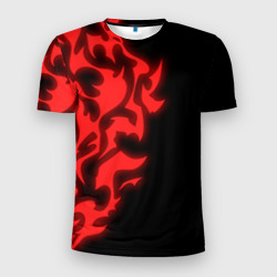 Красный щит проклятый – Мужская футболка 3D Slim с принтом купить со скидкой в -9%