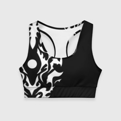 Женский спортивный топ 3D Проклятый щит Восхождение героя