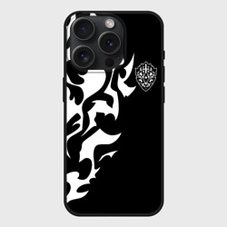 Чехол силиконовый для Apple iPhone 15 Pro матовый Проклятый щит Восхождение героя