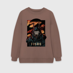 Женский свитшот oversize без начеса хлопок FIEND - Curse Of Anubis 