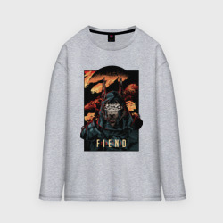 Женский лонгслив oversize хлопок FIEND - Curse Of Anubis 