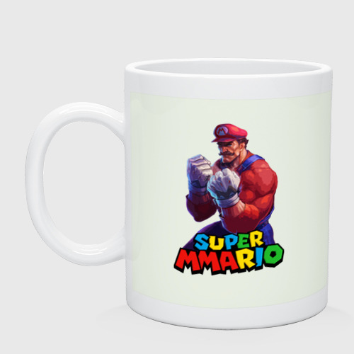 Кружка керамическая с принтом Супер Ммарио / Супер Марио / ММА, вид спереди #2