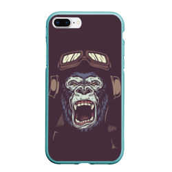 Чехол для iPhone 7Plus/8 Plus матовый Орущая горилла