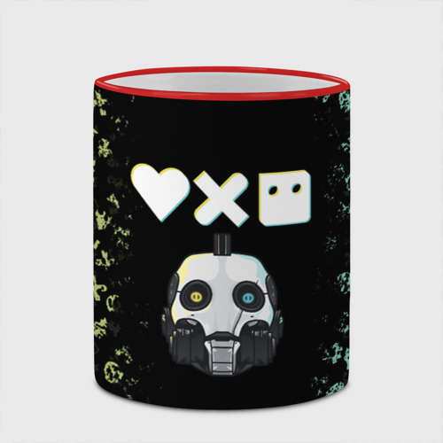 Кружка с полной запечаткой Love, Death and Robots Pattern, цвет Кант красный - фото 4