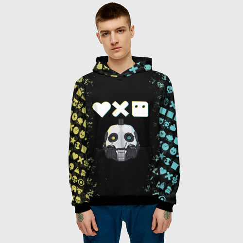 Мужская толстовка 3D Love, Death and Robots Pattern, цвет черный - фото 3