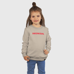 Детский свитшот хлопок Хонда красное лого - фото 2