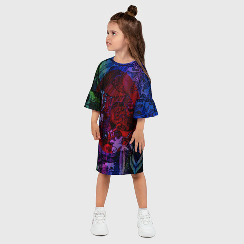 Детское платье 3D с принтом Японский стиль |, фото на моделе #1
