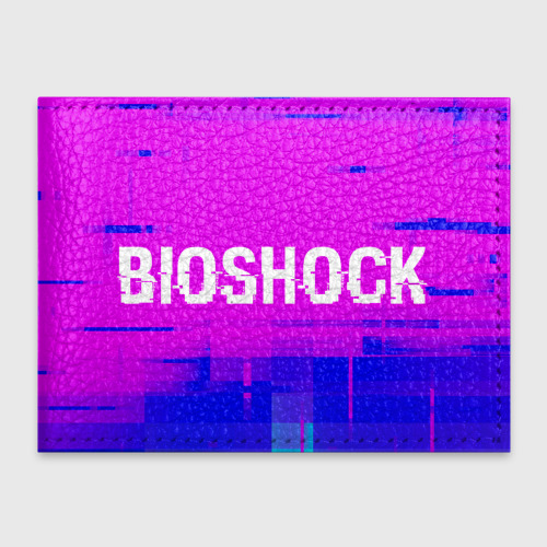 Обложка для студенческого билета BioShock Glitch Text Effect