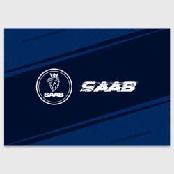 Поздравительная открытка Saab + Линии