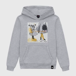 Женская толстовка хлопок Мама и дочка с  мороженым  держатся за руки (надпись together)