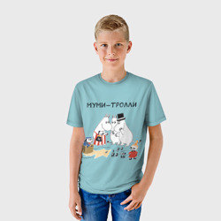Детская футболка 3D Секреты Муми-троллей - фото 2