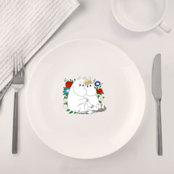 Набор: тарелка + кружка Пара Муми-троллей - фото 2