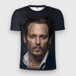 Мужская футболка 3D Slim Джонни Депп Johnny Depp