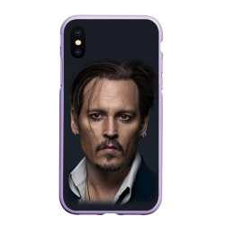 Чехол для iPhone XS Max матовый Джонни Депп Johnny Depp