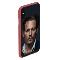 Чехол для iPhone XS Max матовый Джонни Депп Johnny Depp - фото 2