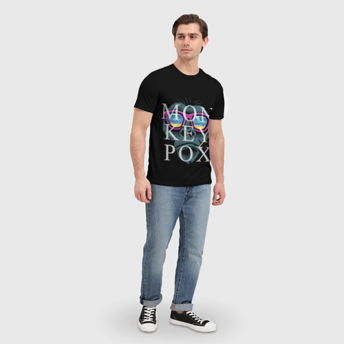 Мужская футболка 3D MONKEYPOX, цвет 3D печать - фото 5