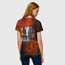 Женская футболка 3D New York,  дизайн в готическом стииле с огнем и ангелами  - фото 2