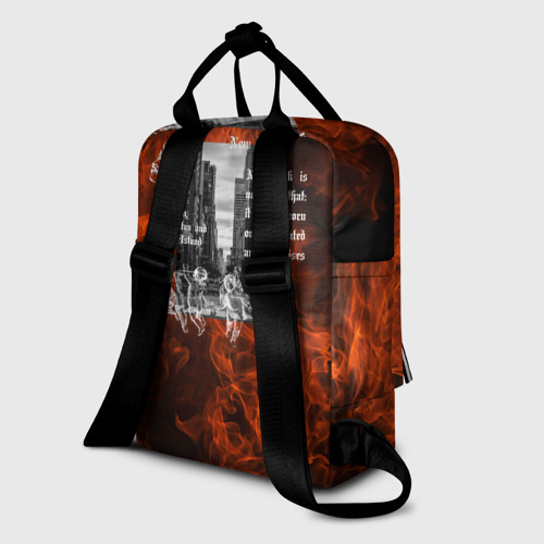 Женский рюкзак 3D New York,  дизайн в готическом стииле с огнем и ангелами  - фото 5