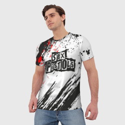 Мужская футболка 3D Sex Pistols | Big Logo - фото 2