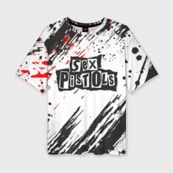 Женская футболка oversize 3D Sex Pistols Big Logo