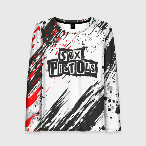 Женский лонгслив 3D Sex Pistols Big Logo, цвет 3D печать