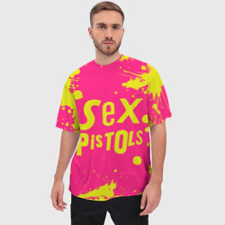 Мужская футболка oversize 3D Sex Pistols Yellow Logo - фото 2