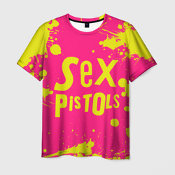 Мужская футболка 3D Sex Pistols Yellow Logo