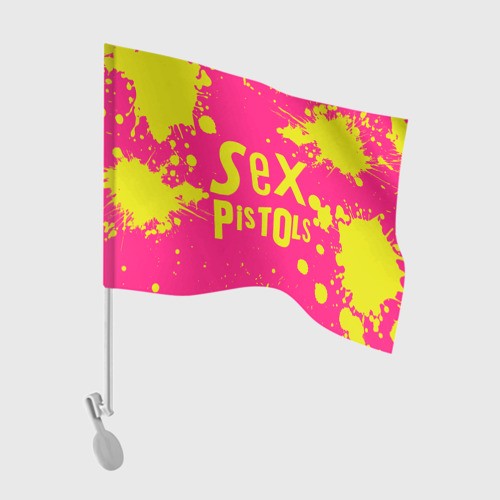 Флаг для автомобиля Sex Pistols Yellow Logo