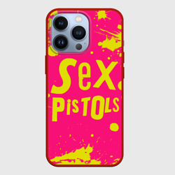 Чехол для iPhone 13 Pro Sex Pistols Yellow Logo