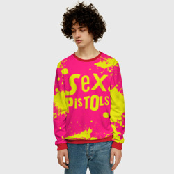 Мужской свитшот 3D Sex Pistols Yellow Logo - фото 2