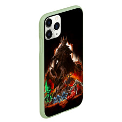 Чехол для iPhone 11 Pro Max матовый Bloodborne Экспозиция боссов - фото 2