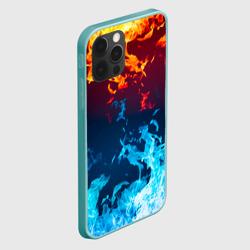 Чехол для iPhone 12 Pro Max Лед и Пламя Борьба стихий - фото 2