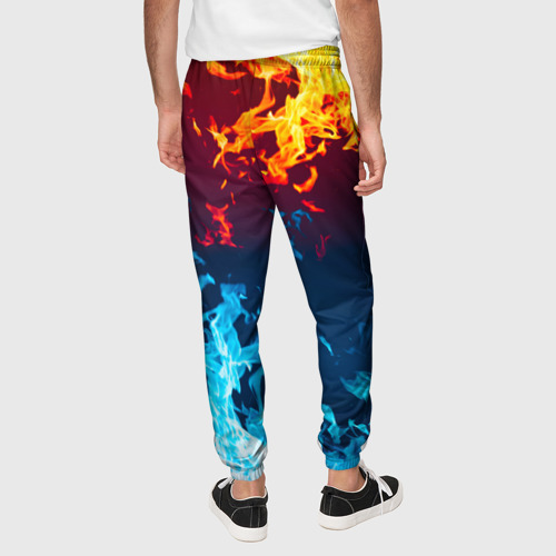 Мужские брюки 3D Лед и Пламя Борьба стихий, цвет 3D печать - фото 5