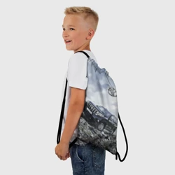 Рюкзак-мешок 3D Toyota Land Cruiser Prado на скальных камнях Mountains - фото 2