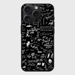 Чехол силиконовый для Apple iPhone 15 Pro Мax матовый XXXTentacion logobombing