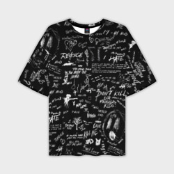 Мужская футболка oversize 3D XXXTentacion logobombing
